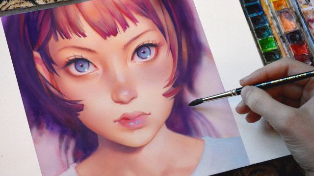 パッツン女の子のアナログ メイキング お絵かき講座パルミー